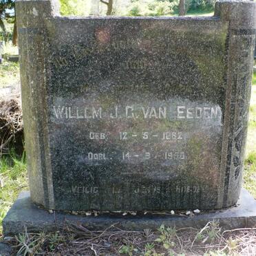 EEDEN Willem J.C., van 1882-1950