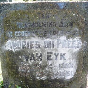 EYK Andries Du Preez, van 1888-1951