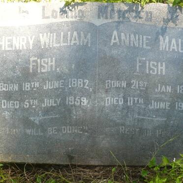 FISH Henry William 1882-1959 &amp; Annie Maud 1887-1974
