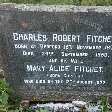 FITCHET Charles Robert 1871-1950 & Mary Alice CURLEY -1972
