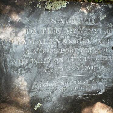 FAIRBRIDGE William Alexander -1865