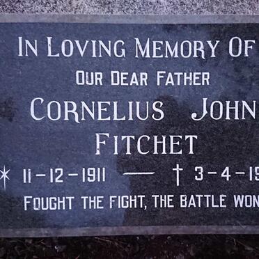 FITCHET Cornelius John 1911-1979