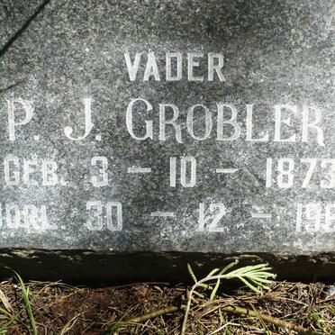 GROBLER P.J. 1873-1963