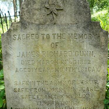 GUNN James Richard -1882
