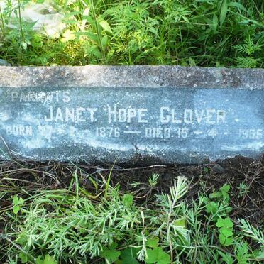 GLOVER Janet Hope 1876-1955