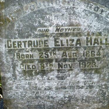 HALL Gertrude Eliza 1864-1923