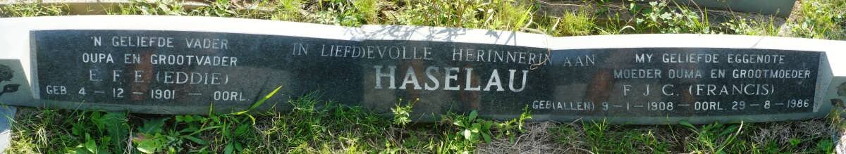 HASELAU E.F.E. 1901- &amp; F.J.C. ALLEN 1908-1986
