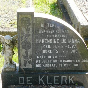 KLERK Barendine Johanna, de 1967-1969