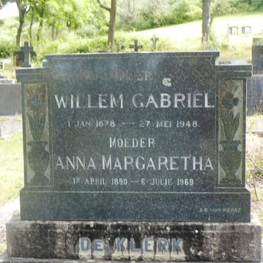 KLERK Willem Gabriel, de 1878-1948 &amp; Anna Margaretha 1890-1969