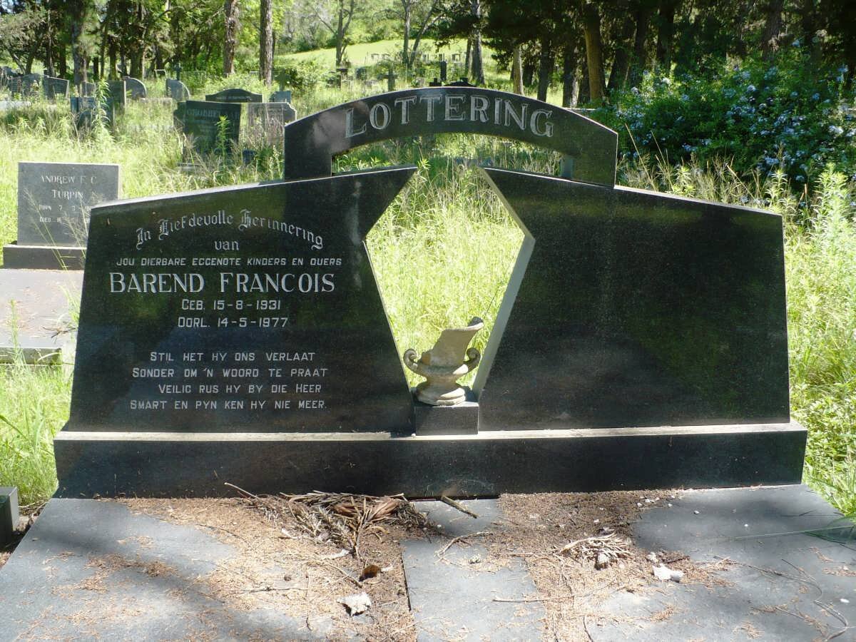 LOTTERING Barend Francois 1931-1977