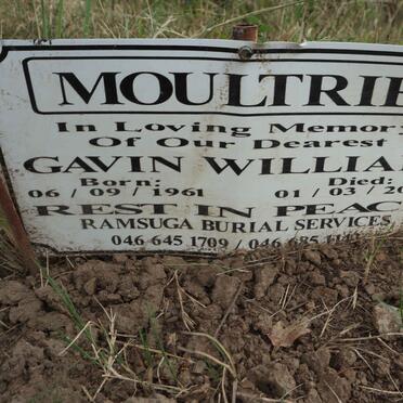 MOULTRIE Gavin William 1961-2015