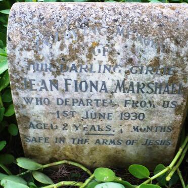 MARSHALL Jean Fiona -1930