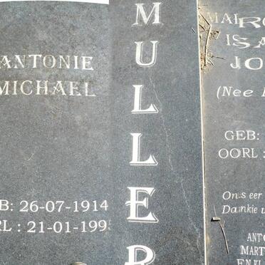 MULLER Antonie Michael 1914-1995 &amp; Margaretha Isabella Johanna LAMPRECHT 1915-2004