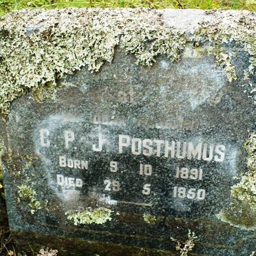 POSTHUMUS C.P.J. 1891-1950