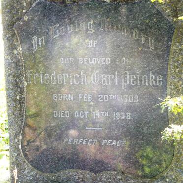 PEINKE Friederich Carl 1909-1938