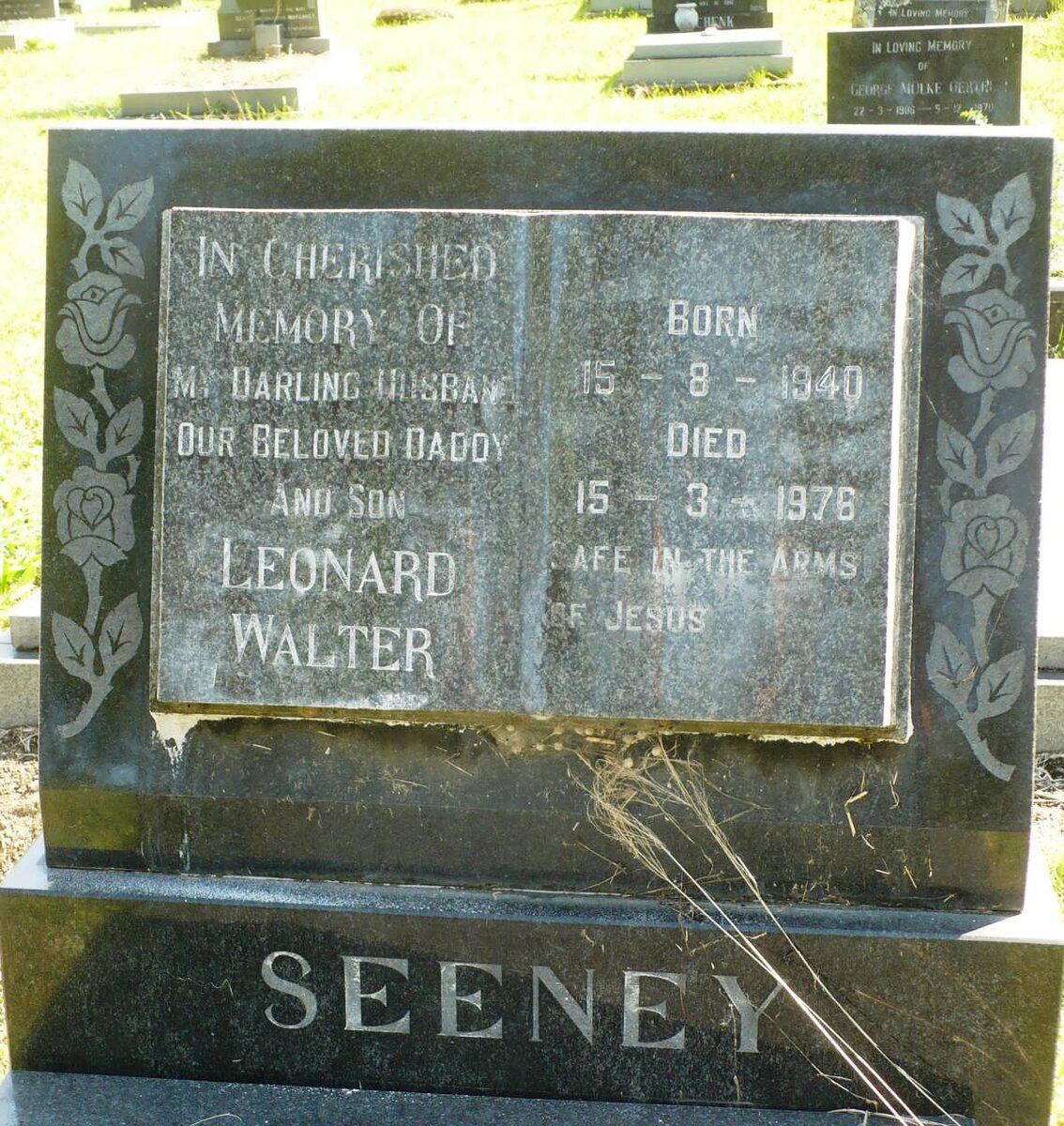 SEENEY Leonard Walter 1940-1976