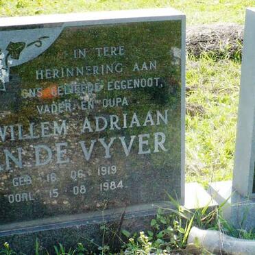 VYVER Willem Adriaan, van de 1919-1984 &amp; Martha Maria 1912-1995