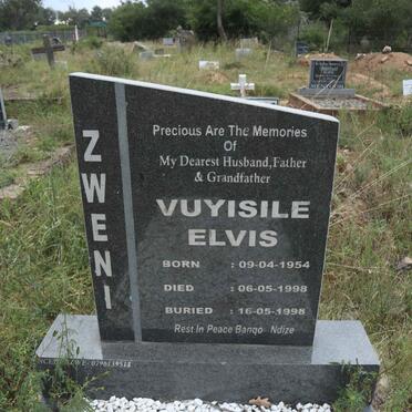 ZWENI Vuyisile Elvis 1954-1998