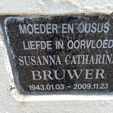 BRUWER Susanna Catharina 1943-2009