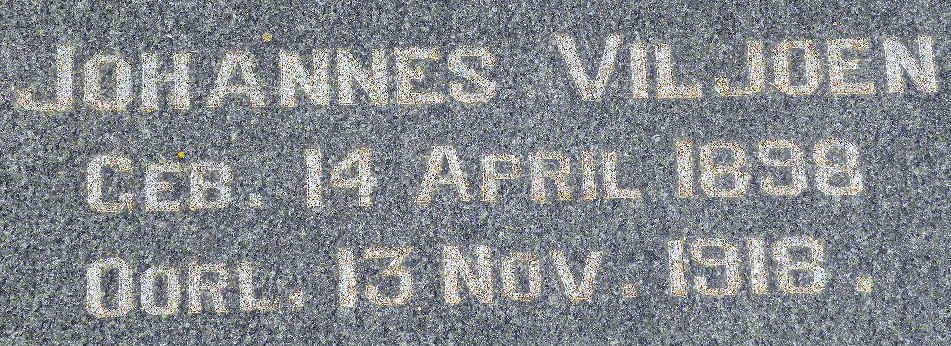 VILJOEN Johannes 1898-1916