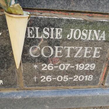 COETZEE Elsie Josina 1929-2018