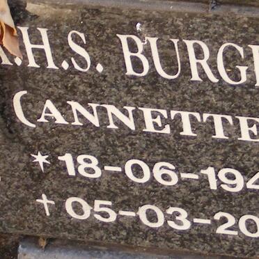 BURGER A.H.S. 1944-2010
