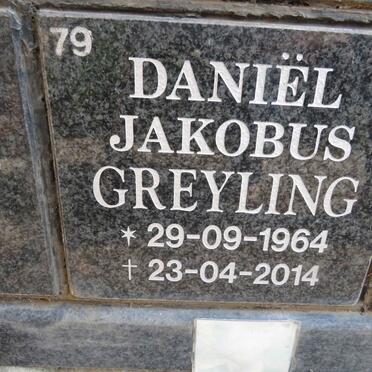 GREYLING Daniel Jakobus 1964-2014