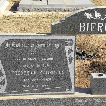 BIERMAN Frederick Albertus 1923-1988