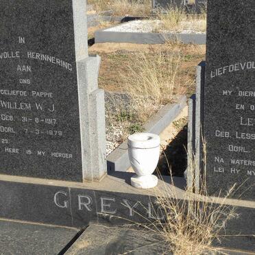 GREYLING Willem W.J. 1917-1979 &amp; Levina C. LESSING 19?-1972