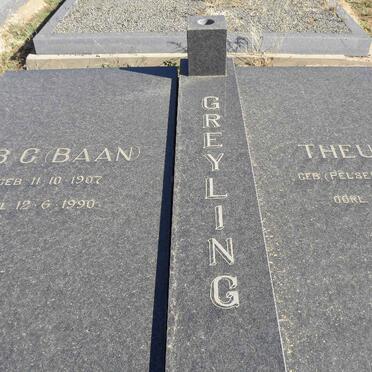 GREYLING B.C. 1907-1990 &amp; Theunie PELSER 1905-1996