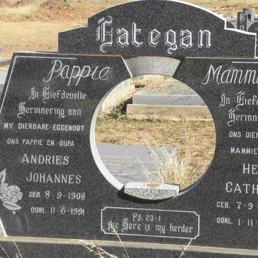 LATEGAN Andries Johannes 1908-1991 &amp; Helena Catharina 1915-1997