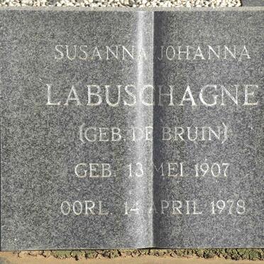 LABUSCHAGNE Susanna Johanna nee DE BRUIN 1907-1978