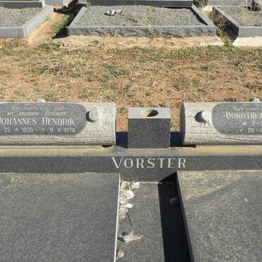 VORSTER Johannes Hendrik 1925-1979 &amp; Dorothea Sophia 1916-19959