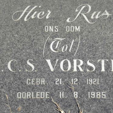VORSTER H.C.S. 1921-1985