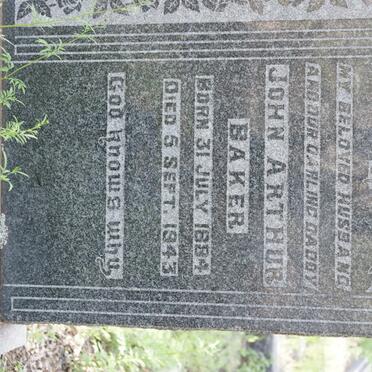 BAKER John Arthur 1884-1943