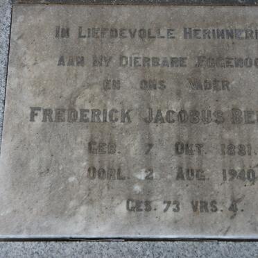 BEKKER Frederick J. 1881-1940