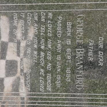 BRANFORD George 1898-1959 &amp; Carolina Margaret Allettha LABUSCHAGNE 1899-1949