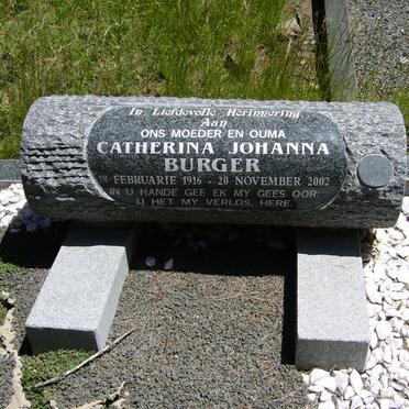 BURGER Andries Petrus 1911-1991 &amp; Catherina Johanna 1916-2002