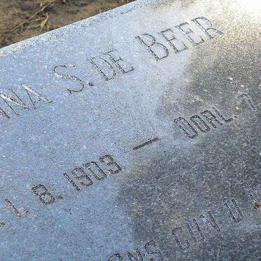 BEER Anna S., de 1903-1983
