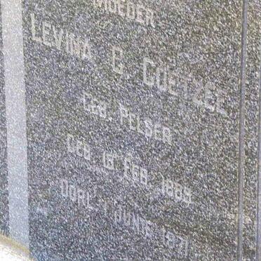 COETZEE Levina ?. nee PELSER 1889-1971