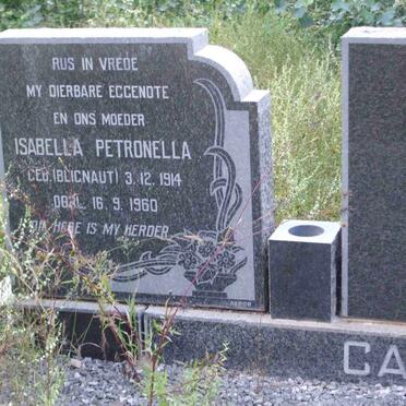 CARELSEN Isabella Petronella nee BLIGNAUT 1914-1960 
