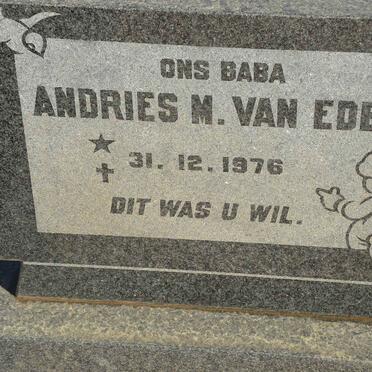 EDEN Andries M, van 1976-1976