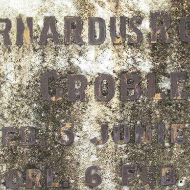 GROBLER Bernardus Roedolf 1847-1939
