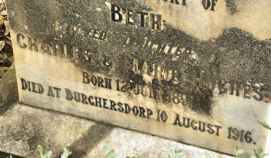 HUGHES Beth 1897-1916