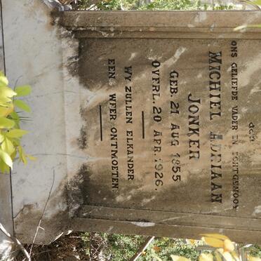 JONKER Michiel Adriaan 1855-1926