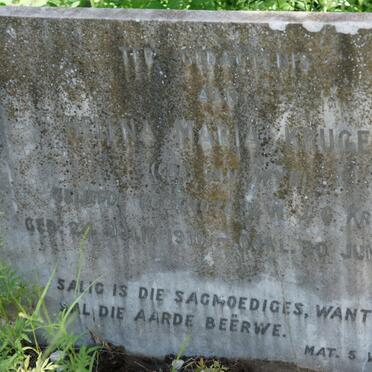 KRUGER Helena Maria nee VAN WYK 1910-1945