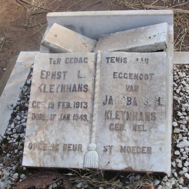 KLEYNHANS Ernst L. 1913-1949