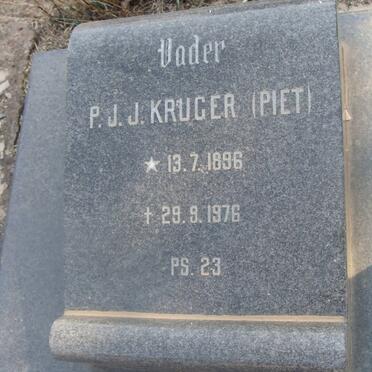 KRUGER P.J.J. 1896-1976