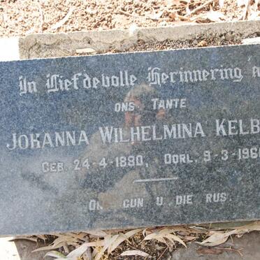 KELBRICK Johanna Wilhelmina 1880-1960