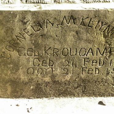 KLIYNHANS Cornelia M. nee KROUCAMP 1857-1943